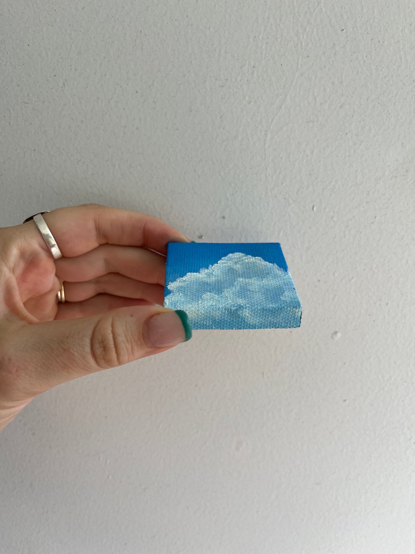 Tiny Cloud with Deep Blue Sky