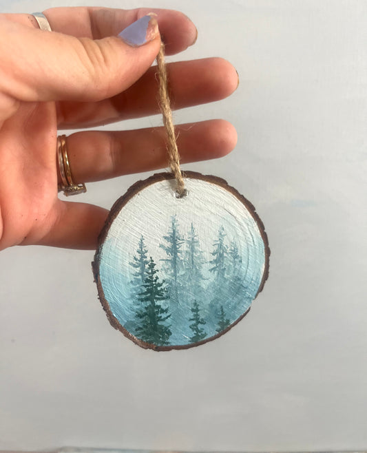 Foggy Trees Ornament