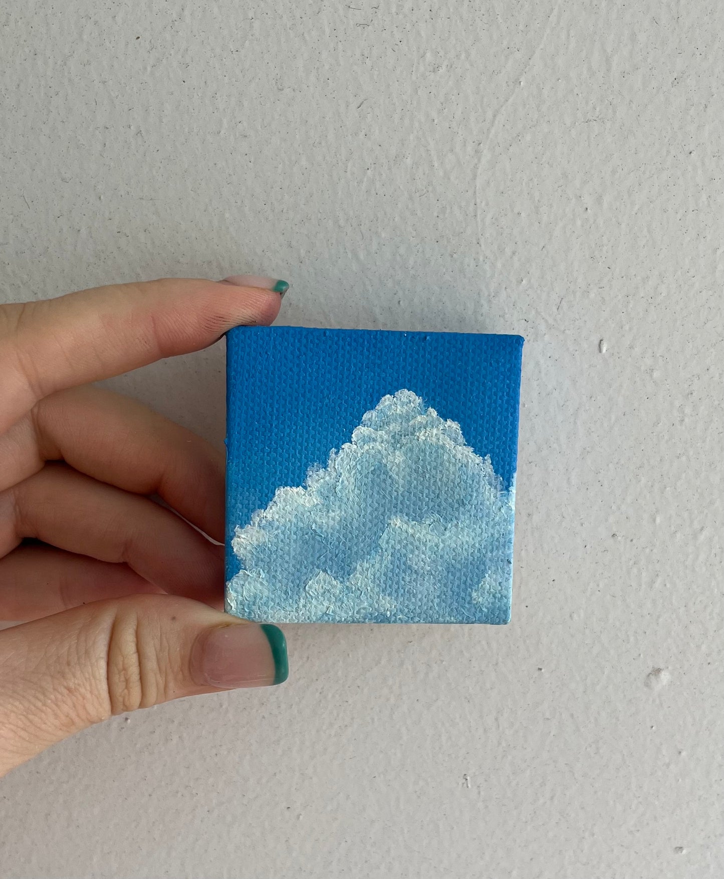 Tiny Cloud with Deep Blue Sky