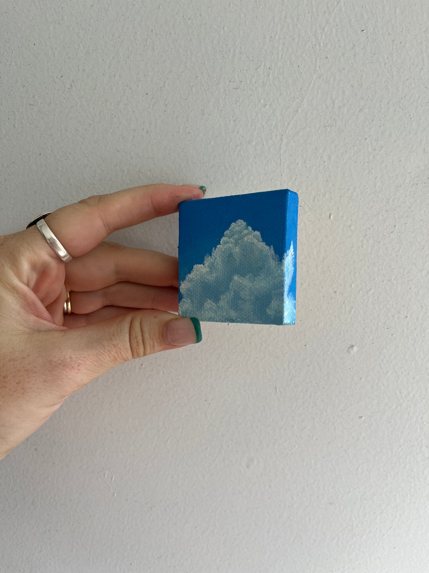 Tiny Cloud with Deep Blue Sky