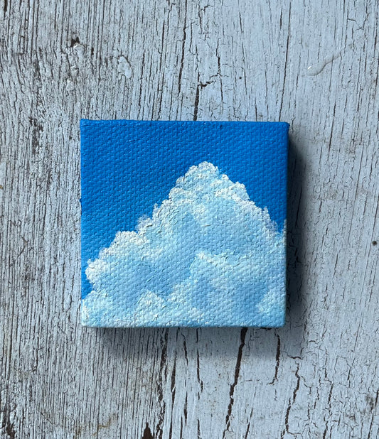 Tiny Cloud with Deep Blue Sky