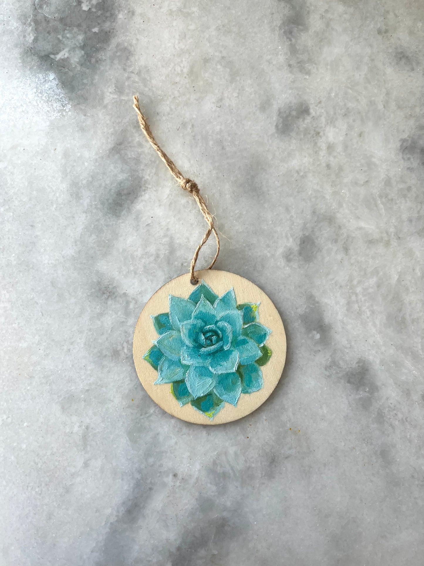 Succulent - Hand Painted ornament