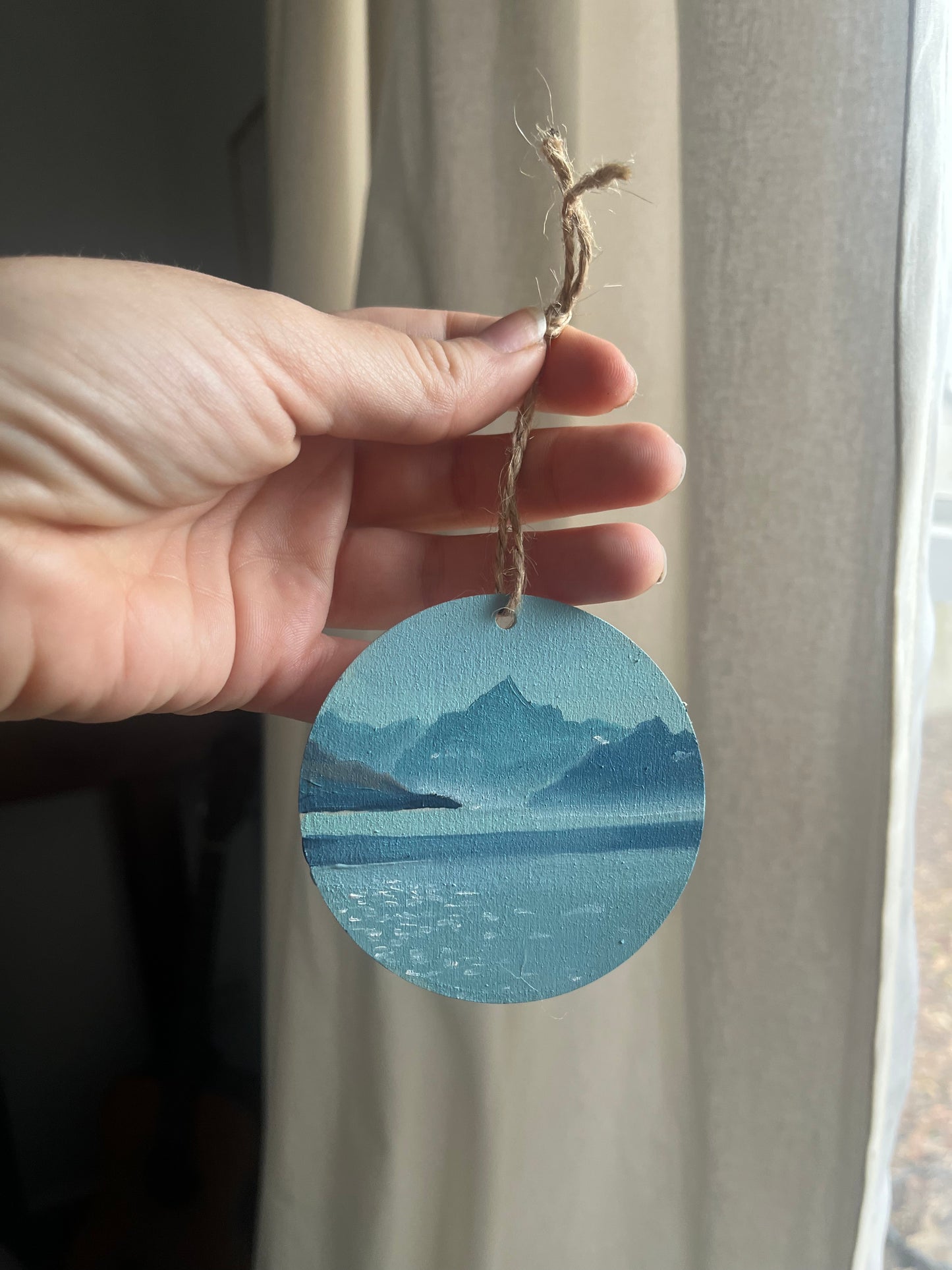 Lake - Handpainted Christmas Ornament