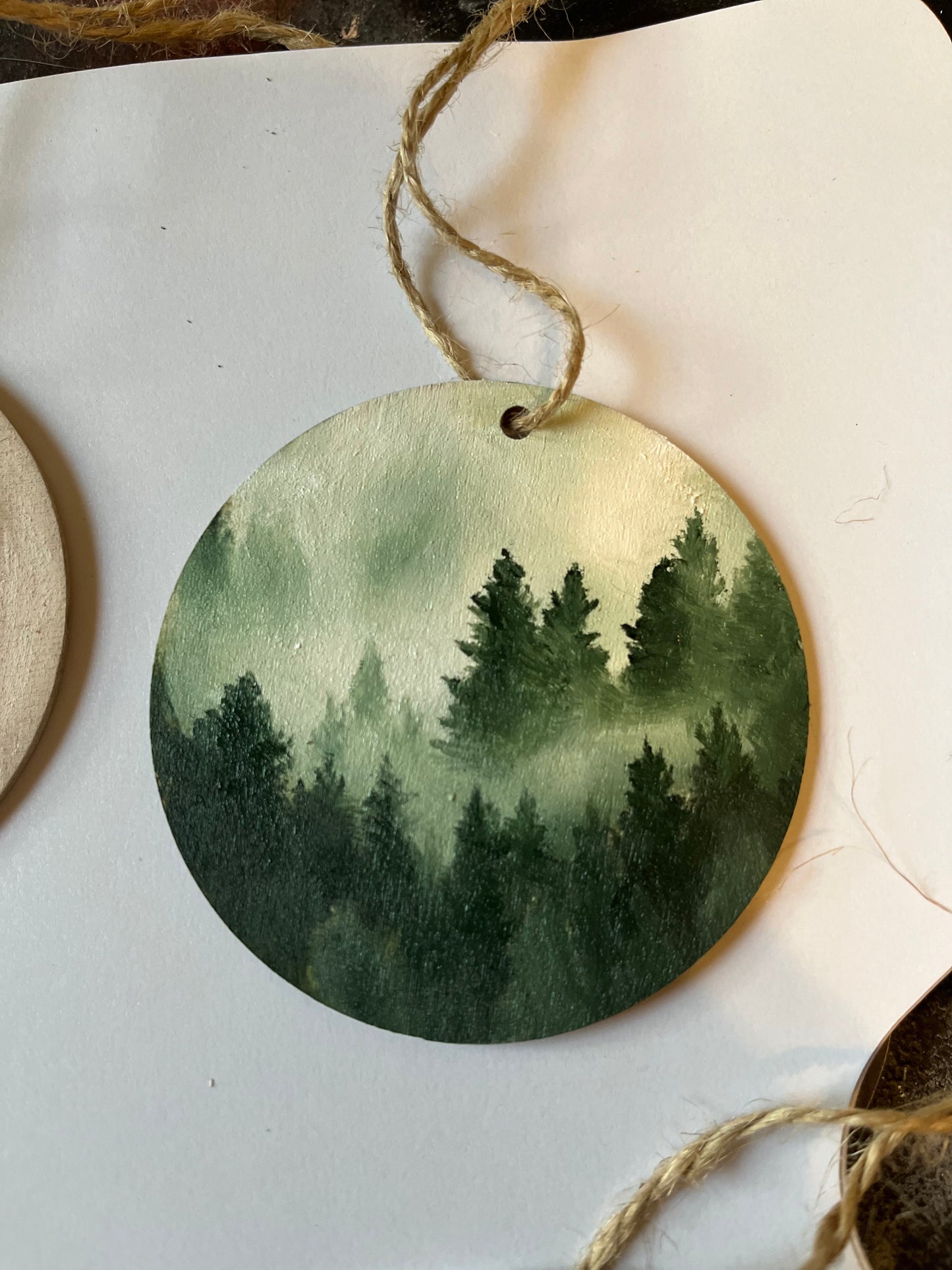 Fir Trees - Handpainted Christmas Ornaments